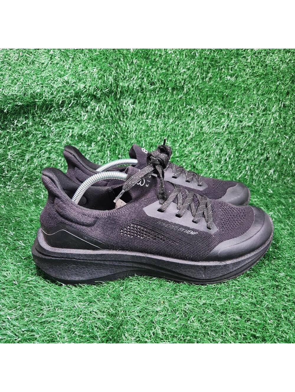 8000 Kicks the Hemp Runners Men's Sneakers Shoes Triple Black Size 12 Mens
